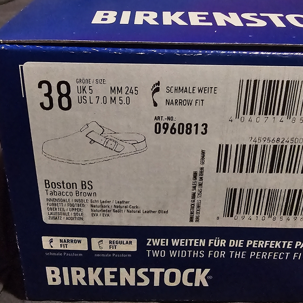 Birkenstock Boston BS Clog - Tabacco Brown
